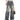 DISTRESSED WIDE-LEG JEANS WITH CUTOUTS VINTAGE BOYFRIEND STYLE