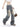 DISTRESSED WIDE-LEG JEANS WITH CUTOUTS VINTAGE BOYFRIEND STYLE