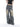 DISTRESSED WIDE-LEG JEANS WITH CUTOUTS VINTAGE BOYFRIEND STYLE