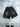 DRAWSTRING SHORTS BLACK COTTON BLEND KNIT