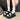 Retro Black Platform Sandals with Buckle Straps