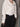 Chic White Letter Embroidery Hoodie