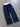 Y2K Streetwear Light Blue Geometric Straight-Leg Pants