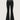 EMBELLISHED WAISTBAND FLARE PANTS Y2K STYLE