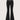 EMBELLISHED WAISTBAND FLARE PANTS Y2K STYLE
