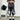 EMBROIDERED DENIM KNEE HIGH LOOSE FIT PANTS