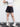 EMBROIDERED DENIM SHORTS GEOMETRIC PRINT SUMMER