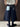 EMBROIDERED DENIM TOP SPRING FALL THREE QUARTER