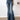 EMBROIDERED FLARE LEG JEANS WITH FLATTERING HIGH WAIST DESIGN