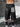 EMBROIDERED KNEE HIGH DENIM OPERATION SOCKS