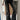 EMBROIDERED LOW-RISE FLARE JEANS VINTAGE BOYFRIEND FIT BLACK DENIM