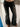 EMBROIDERED NON-STRETCH DENIM FLARE LEG PANTS FOR ALL SEASONS