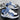 FASHION SNEAKERS BLUE WHITE LACE-UP CASUAL