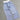 Y2K Streetwear Light Blue Geometric Straight-Leg Pants