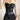Black Faux Leather Sleeveless Corset Top