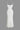 FITTED JERSEY RIBBED DRESS - WHITE FLOOR-LENGTH RIBBED DRESS