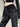 FLARED TROUSERS BLACK VELVET FLORAL FLARED FIT FOR A FLATTERING SILHOUETTE