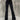 FLARED TROUSERS BLACK VELVET FLORAL FLARED FIT FOR A FLATTERING SILHOUETTE