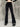 FLARED TROUSERS BLACK VELVET FLORAL FLARED FIT FOR A FLATTERING SILHOUETTE