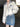 FLEECE JACKET WITH STARS AND DENIM SKIRT - WHITE Y2K RETRO FLEECE - S - Sweetheart Supplies