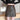 FLEECE LINED FAUX LEATHER SHORTS BLACK FALL