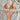 FLORAL BIKINI SET YELLOW PINK ELASTANE FABRIC