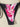 FLORAL BLACK BIKINI SET WITH RESURRECTION PINK STRAP