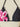 FLORAL BLACK BIKINI SET WITH RESURRECTION PINK STRAP