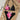 FLORAL BLACK HALTER BIKINI SET SEXY SWIMWEAR