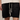 FRAYED-HEM BLACK DENIM SHORTS HANDMADE COTTON SUNFADED SPRAY BLACK