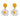 FRIED EGG EARRINGS ZINC ALLOY DANGLES