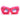 FUZZY RHINESTONE GLASSES PINK GEM Y2K FUZZY