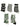 GENDER NEUTRAL COTTON BLEND BLACK SOCKS WITH WHITE SMILEY FACES