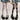 GEOMETRIC PATTERN KNIT FABRIC HANDSOME SOCKS SET OF TWO