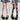 GEOMETRIC PATTERN KNIT FABRIC HANDSOME SOCKS SET OF TWO