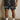 GEOMETRIC PRINT CASUAL SHORTS KNIT COTTON BLEND