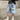 GEOMETRIC WIDE LEG DENIM JEANS SPRING SUMMER