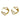 GOLD ABSTRACT HOOP EARRINGS PAIR FOR WOMEN