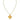 GOLD CHAIN NECKLACE WITH AMBER CROSS PENDANT FEATURING CROSS PENDANT NECKLACE