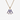GOLD CHAIN NECKLACE WITH BLUE LETTER PENDANT 18K GOLD PLATING