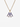 GOLD CHAIN NECKLACE WITH BLUE LETTER PENDANT 18K GOLD PLATING