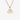 GOLD CHAIN NECKLACE WITH BLUE LETTER PENDANT 18K GOLD PLATING