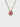 GOLD CHAIN NECKLACE WITH RED GEMSTONE PENDANT - ELEGANT JEWELRY ACCESSORY