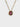 GOLD CHAIN NECKLACE WITH RED GEMSTONE PENDANT - ELEGANT JEWELRY ACCESSORY