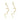 GOLD FACE OUTLINE EARRINGS FASHION JEWELRY
