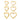 GOLD HEART-SHAPED HOOP EARRINGS FOR WOMEN JEWELRY ACCESSORIES