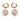 GOLD HOOP EARRINGS PEARL PENDANTS MOONLIGHT AURA EARRINGS