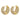GOLD HOOP EARRINGS PRINCESS PLEASURES RHINESTONE ZINC ALLOY