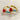 GOLD HOOP EARRINGS WITH RED HEART AND BLUE ENAMEL JEWELRY