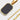 GOLD-TONE NECKLACE WITH BLACK PENDANT STAINLESS STEEL NECKLACE